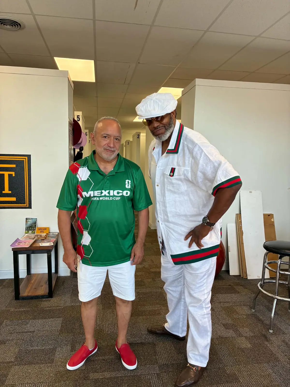 L.A. welcoming a customer at a shine appointment